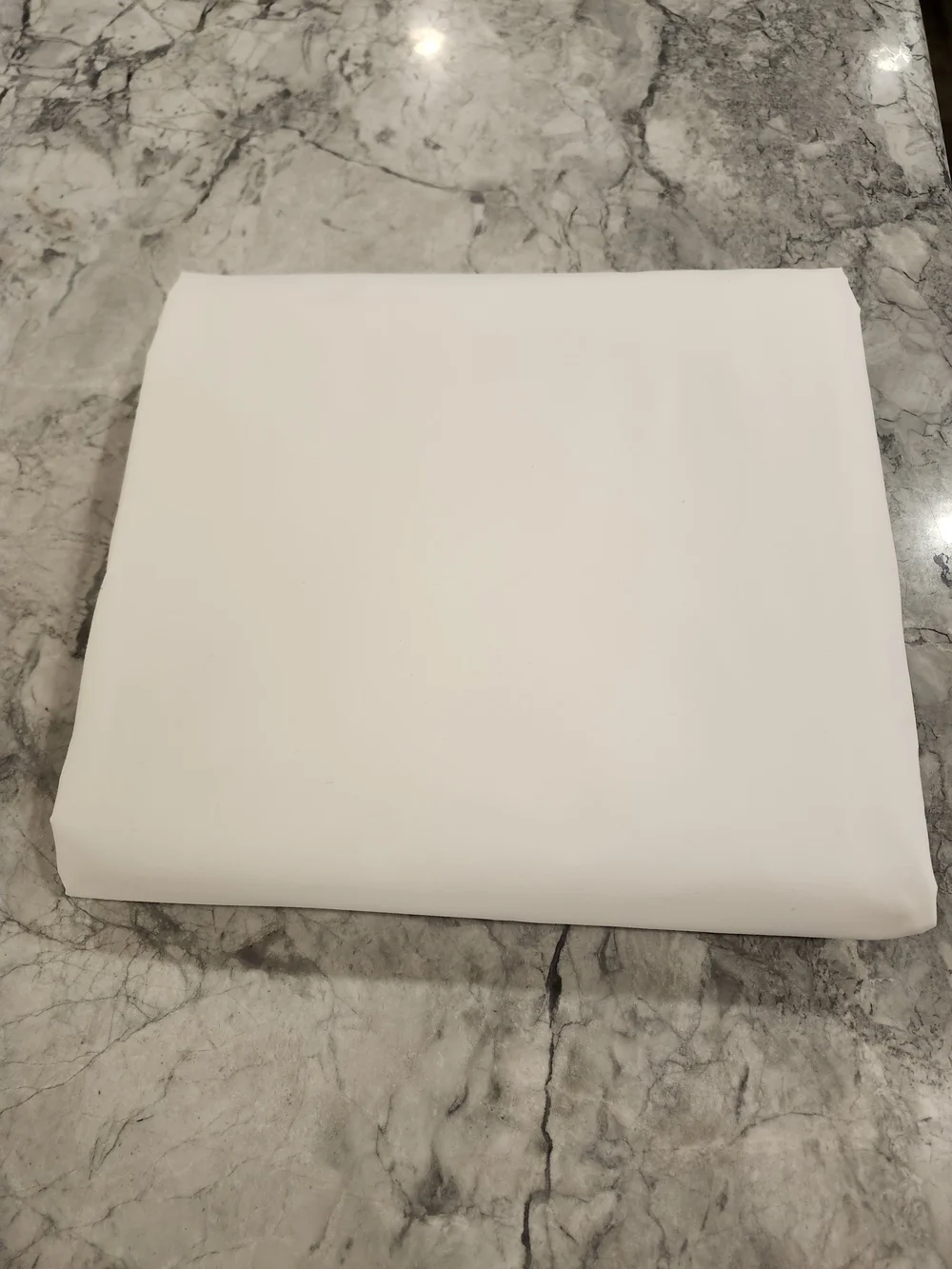Quince Organic Crisp Percale Duvet Cover White Full Queen NWOT